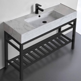 Console Bathroom Sink Modern Console Sink Vanity, Marble Style Sink, 48