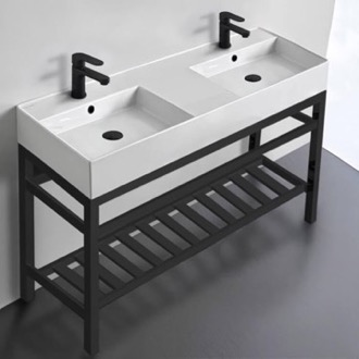 Console Bathroom Sink Double Modern Console Sink Vanity, 48