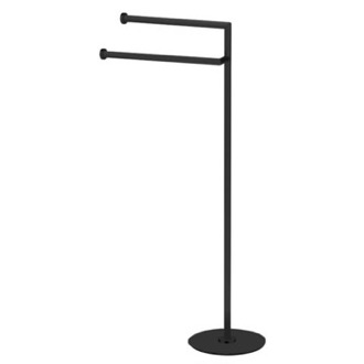 Towel Stand Matte Black Free Standing Towel Stand StilHaus ME19-23