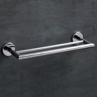 Double Towel Bar Double Towel, Round, 13 Inch, Chrome StilHaus ME06.2-08