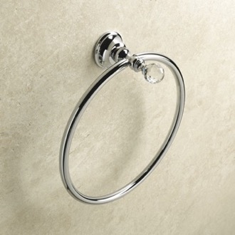 Towel Ring Chrome Towel Ring with Crystal StilHaus SL07-08