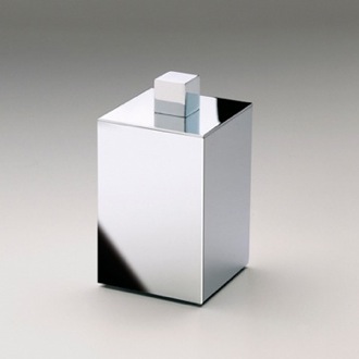Bathroom Jar Square Metal Cotton Swab Jar Windisch 88413