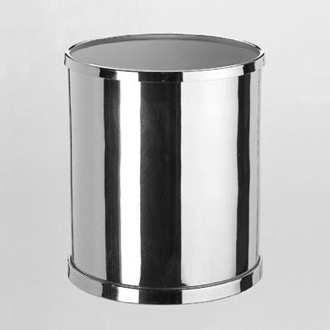 Waste Basket Round Bathroom Waste Bin in Brass Windisch 89102