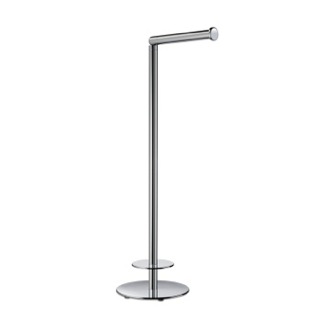 Toilet Paper Holder Free Standing Brass Round Toilet Roll Holder Windisch 89224-CR