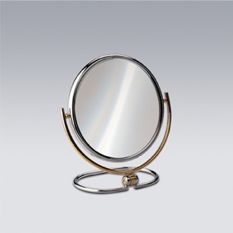 Makeup Mirror Brass Double Face 3x, 5x, 5xop, or 7xop Magnifying Mirror Windisch 99121