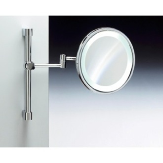 Makeup Mirror Lighted Magnifying Mirror, Wall Mounted, LED, 3x or 5x Magnification Windisch 99259