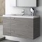 Single Bathroom Vanity, Modern, Wall Mounted, 40