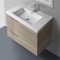 Modern Wall Mounted Bathroom Vanity Cabinet, 31
