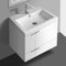 Small Bathroom Vanity, Wall Mounted, 23