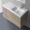 Modern Bathroom Vanity, Wall Mounted, 40