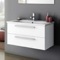 Wall Mount Bathroom Vanity, Modern, 33