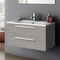 Grey Walnut Floating Bathroom Vanity, 34
