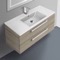 Modern Wall Mount Bathroom Vanity & Sink, 38