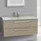 Modern Wall Mount Bathroom Vanity & Sink, 38