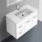 Wall Mount Bath Vanity, Modern, 33