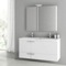 Double Bathroom Vanity, Wall Mounted, 48