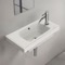 Rectangle White Ceramic Wall Mounted or Drop In Sink