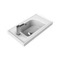 Small Drop In Bathroom Sink, Ceramic, Rectangular