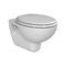 Wall Mount Toilet, Classic, Ceramic, Rounded
