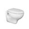 Wall Mount Toilet, Classic, Ceramic, Rounded