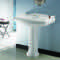 Classic-Style White Ceramic Pedestal Sink