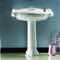 Classic-Style White Ceramic Pedestal Sink