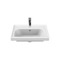 Drop In Sink in Ceramic, Modern, Rectangular