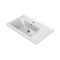 Rectangular Ceramic Wall Mounted or Drop In Sink With Counter Space