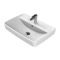 Rectangular White Ceramic Wall Mounted or Drop In Sink