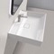 Rectangular White Ceramic Wall Mounted or Drop In Sink