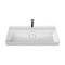 Rectangular White Ceramic Wall Mounted or Drop In Sink