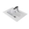 Rectangular White Ceramic Wall Mounted Sink