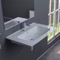 Rectangular White Ceramic Wall Mounted or Drop In Sink
