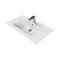 Rectangular White Ceramic Wall Mounted Sink