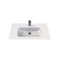 Rectangular White Ceramic Wall Mounted Sink