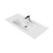 Rectangular White Ceramic Wall Mounted Sink