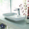 Rectangular White Ceramic Vessel Sink