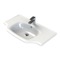 Rectangular White Ceramic Wall Mounted or Drop In Bathroom Sink