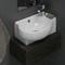 Small Corner Ceramic Wall Mounted or Vessel Sink