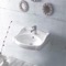 Classic-Style White Ceramic Wall Mounted Sink