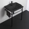 Black Transitional Console Sink, 26