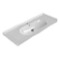 Rectangular White Ceramic Wall Mounted or Drop In Bathroom Sink