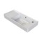 Rectangular White Ceramic Wall Mounted or Drop In Sink