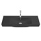 Drop In Sink in Black Ceramic, Modern, Rectangular