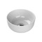 Small Vessel Sink, White Ceramic, Round