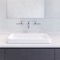 Rectangular White Ceramic Drop In Sink
