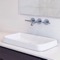 Rectangular White Ceramic Drop In Sink
