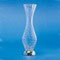 Tall Crackled Crystal Glass Bathroom Vase