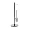 Free Standing Chrome Toilet Paper Holder And Toilet Brush Holder Stand