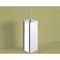 Toilet Brush Holder, Square, Polished Chrome